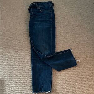 Madewell Dark Blue Straight-Leg Jeans